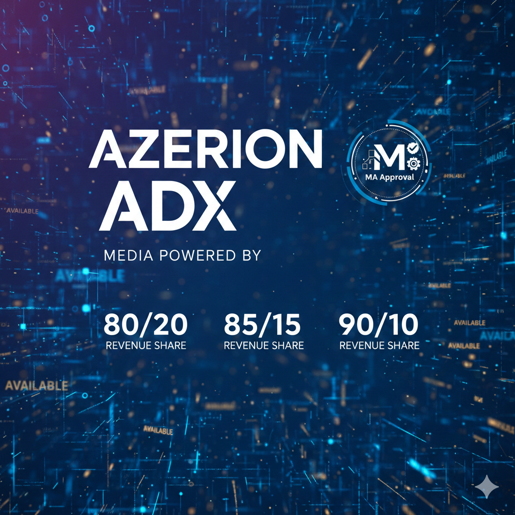 [M] Media Powered by Azerion ADX MA Approval Available – 80/20, 85/15 & 90/10 Revenue Share