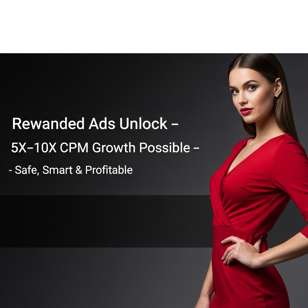 Rewarded Ads Unlock  5X–10X CPM Growth Possible → Safe, Smart & Profitable Listing Image